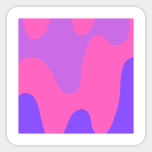 Abstract purple and pink swirl pattern Sticker